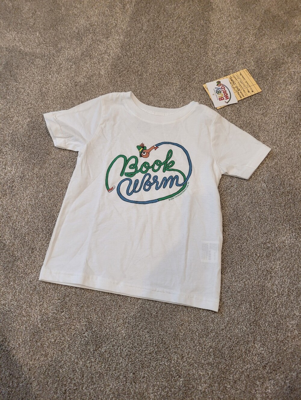 Richard Scary Book Worm Out Of Print T Shirt Size 2 NWT